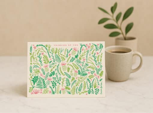 Thinking of You Card by Cherith Harrison on Neutral Surface Thinking of You Card by Cherith Harrison on Neutral Surface