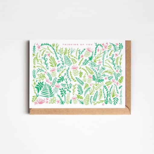 Thinking of You Greetings Card by Cherith Harrison