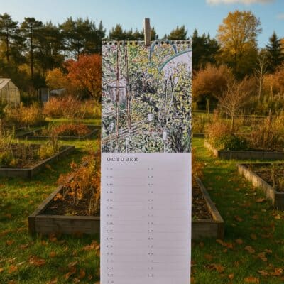 2026 Allotment Garden Calendar in Autumn