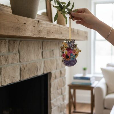 Flowers Wooden Decoration