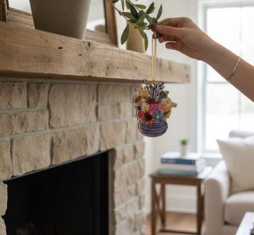 Flowers Wooden Decoration