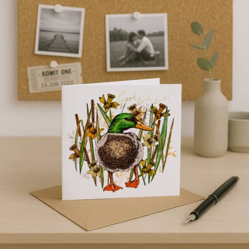 Good Luck Duck on Desk
