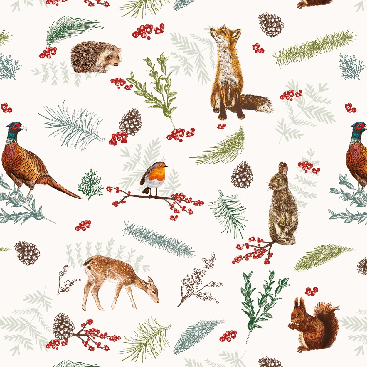 Christmas Woodland Animal Collection End Result
