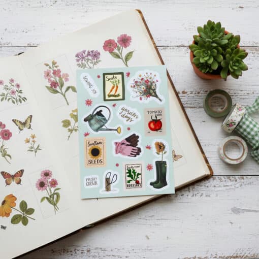Garden Days Gardening Sticker Pack in Sketchbook